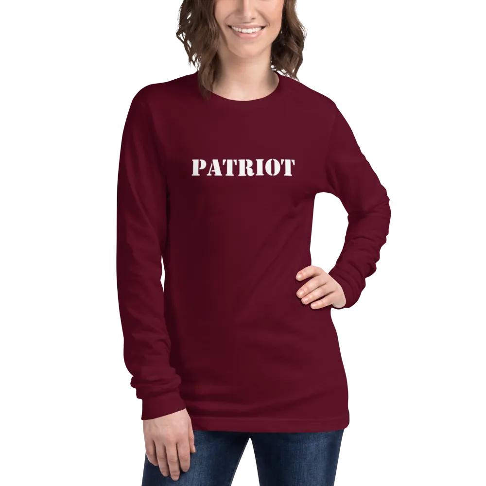 PATRIOT White Long Sleeve T-Shirt