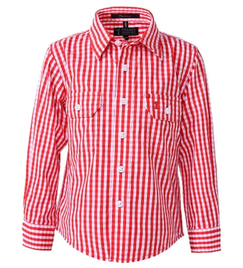 Pilbara Kids Long Sleeve Shirt - 5 Colours