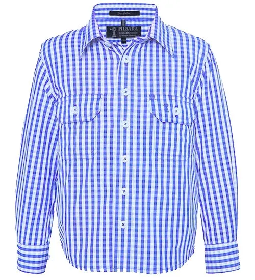 Pilbara Kids Long Sleeve Shirt - 5 Colours