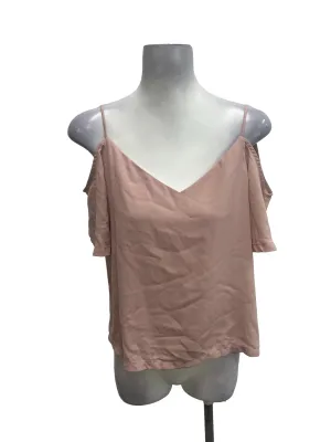 Pink Cold Shoulder Top