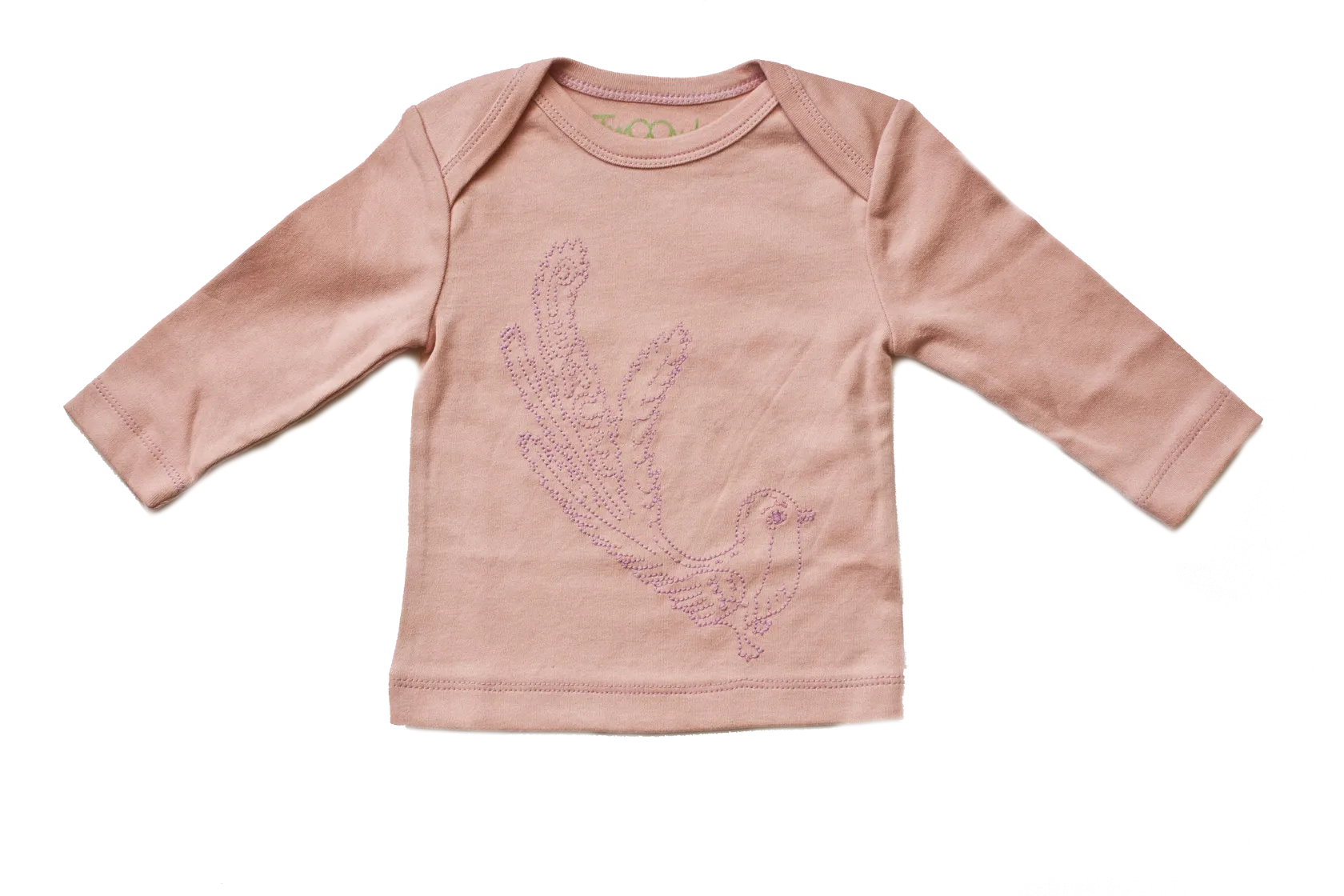 Pink Peace Bird Baby Long Sleeve Tee