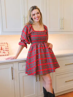 Plaid Holiday Dress by Simply Southern