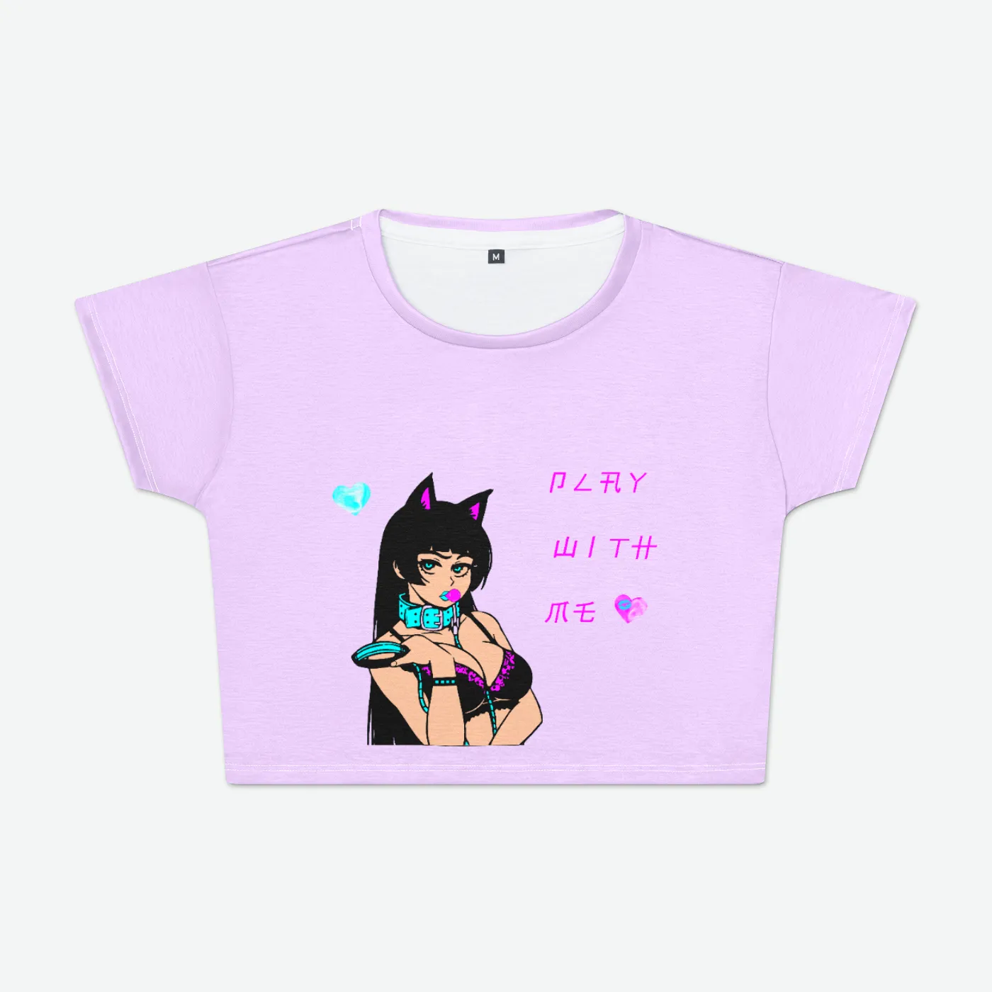 Play With Me Cropped Tee Womens Crop Tee