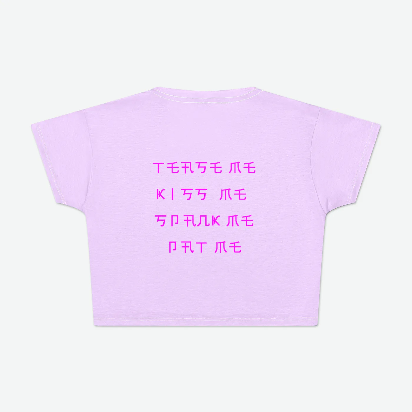 Play With Me Cropped Tee Womens Crop Tee