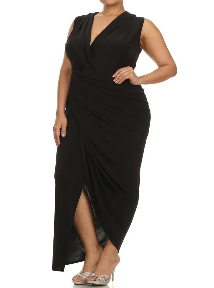 Plus Size Night To Remember BlackMaxi Dress