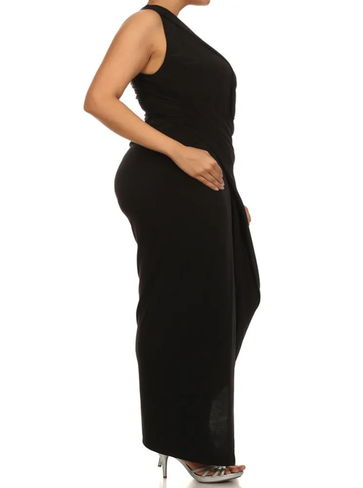 Plus Size Night To Remember BlackMaxi Dress