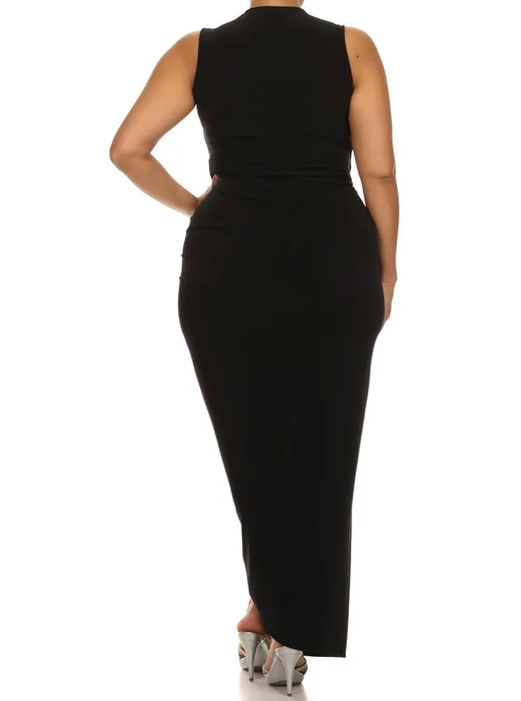 Plus Size Night To Remember BlackMaxi Dress