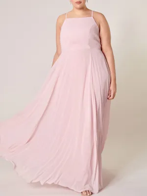 PLUS SIZE SLEEVELESS OPEN BACK MAXI DRESS