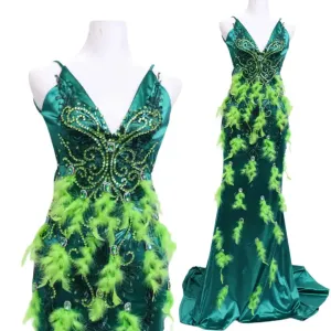 Pre Owned: Emerald Gown. Size Small/4