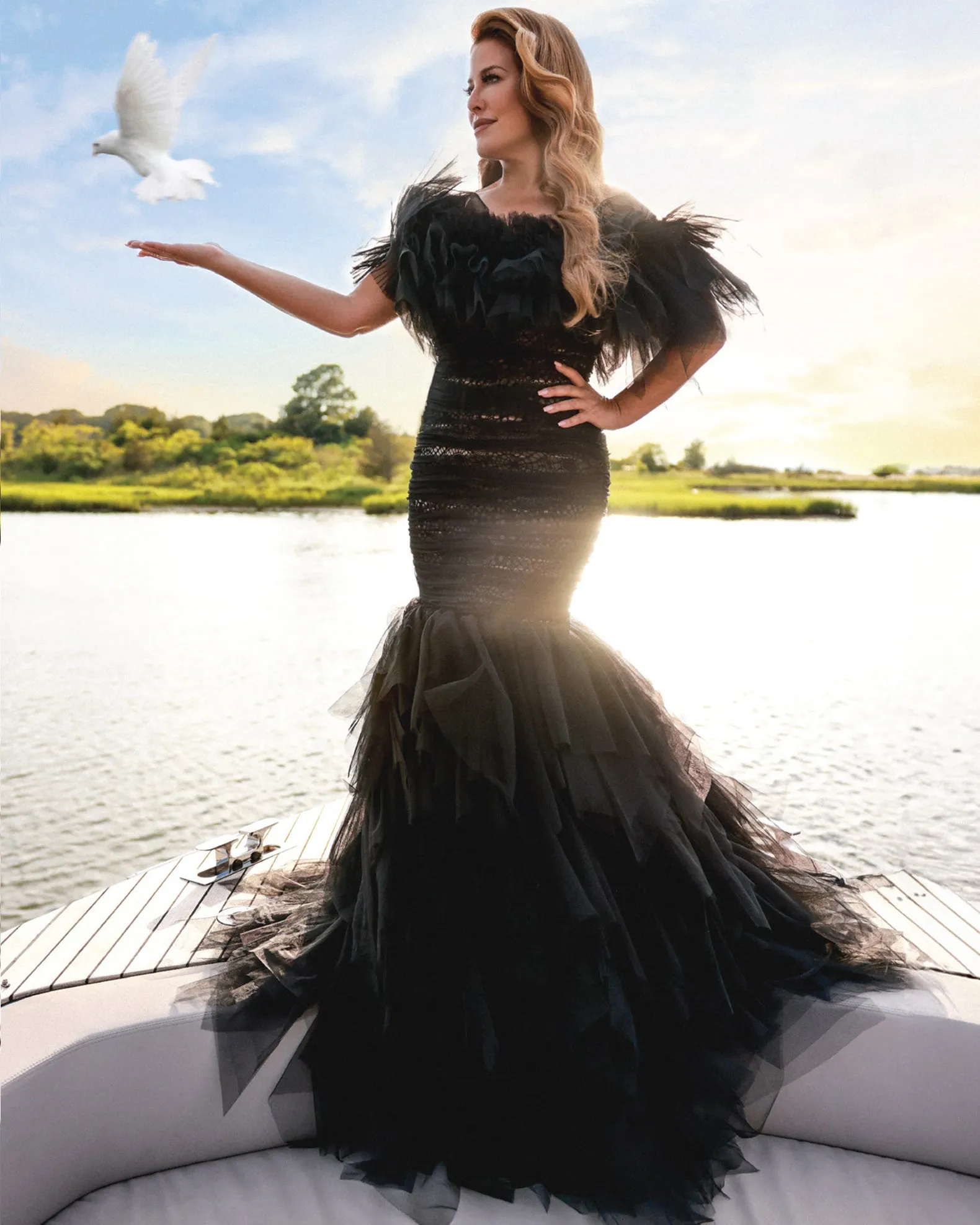 PREORDER - Dramatic Ruffle Mermaid Gown