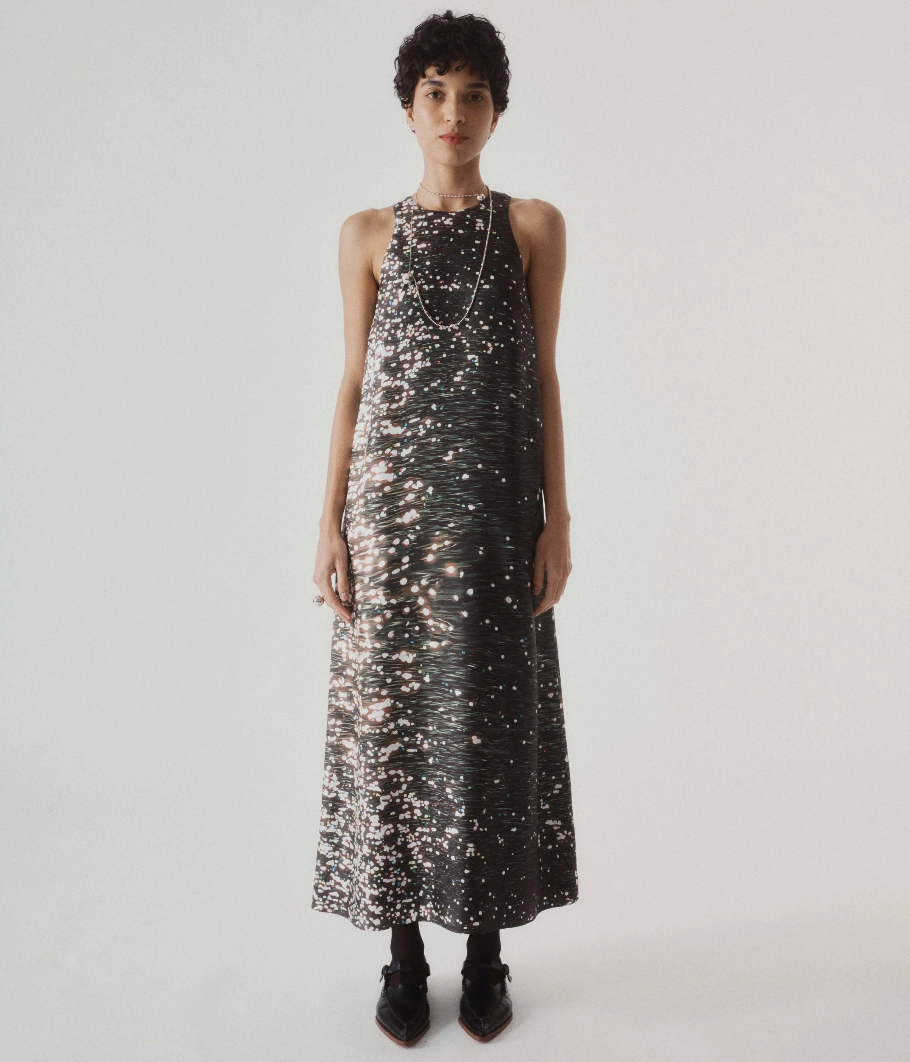 Printed Tank Dress in Print