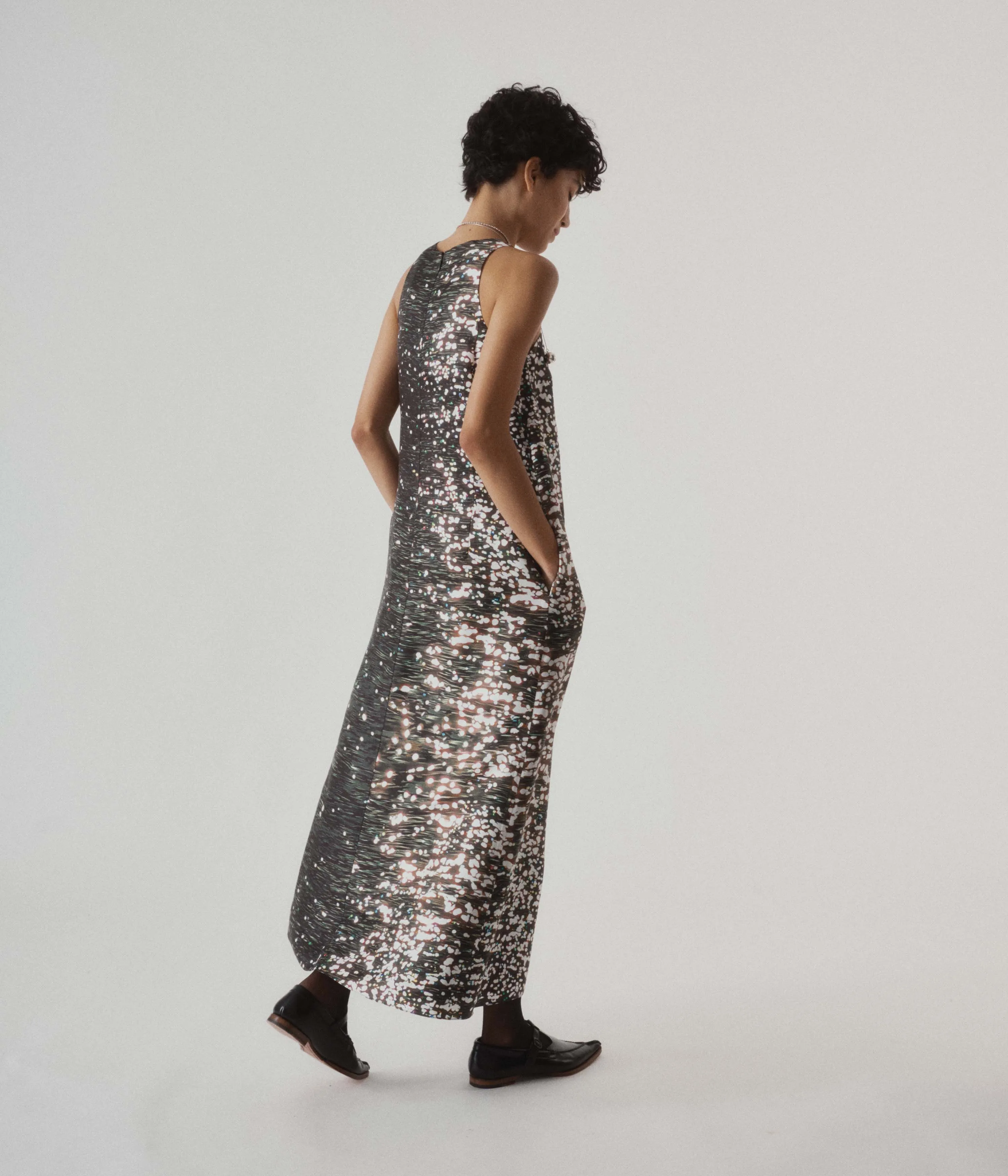Printed Tank Dress in Print