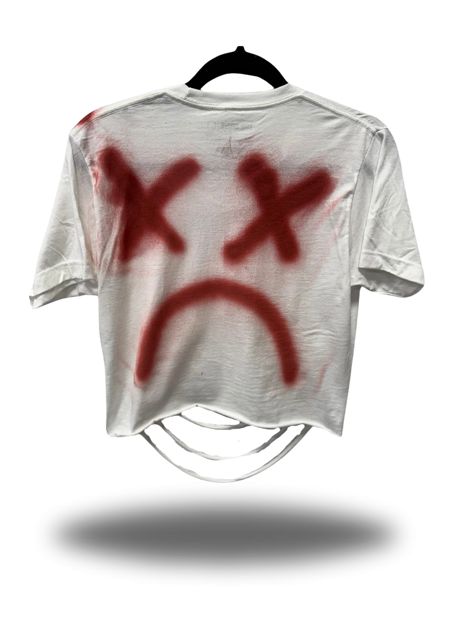 PUNK ROAD RASH WHITE CROP TOP 2.0