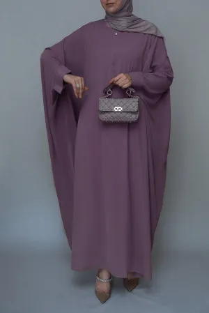Purple Batwing sleeve abaya for Hajj Umrah Prayer Dress For Women