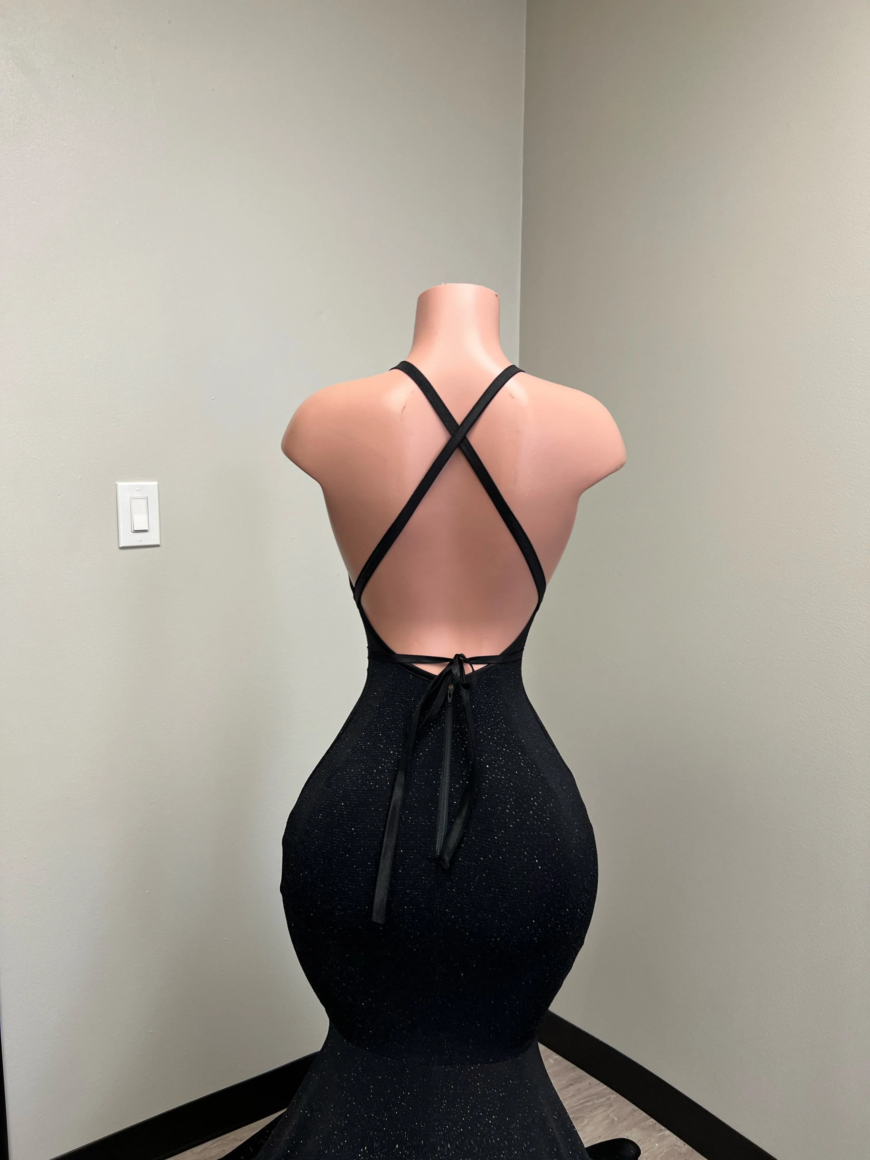 "SPARKLE" Halter Neck Gown