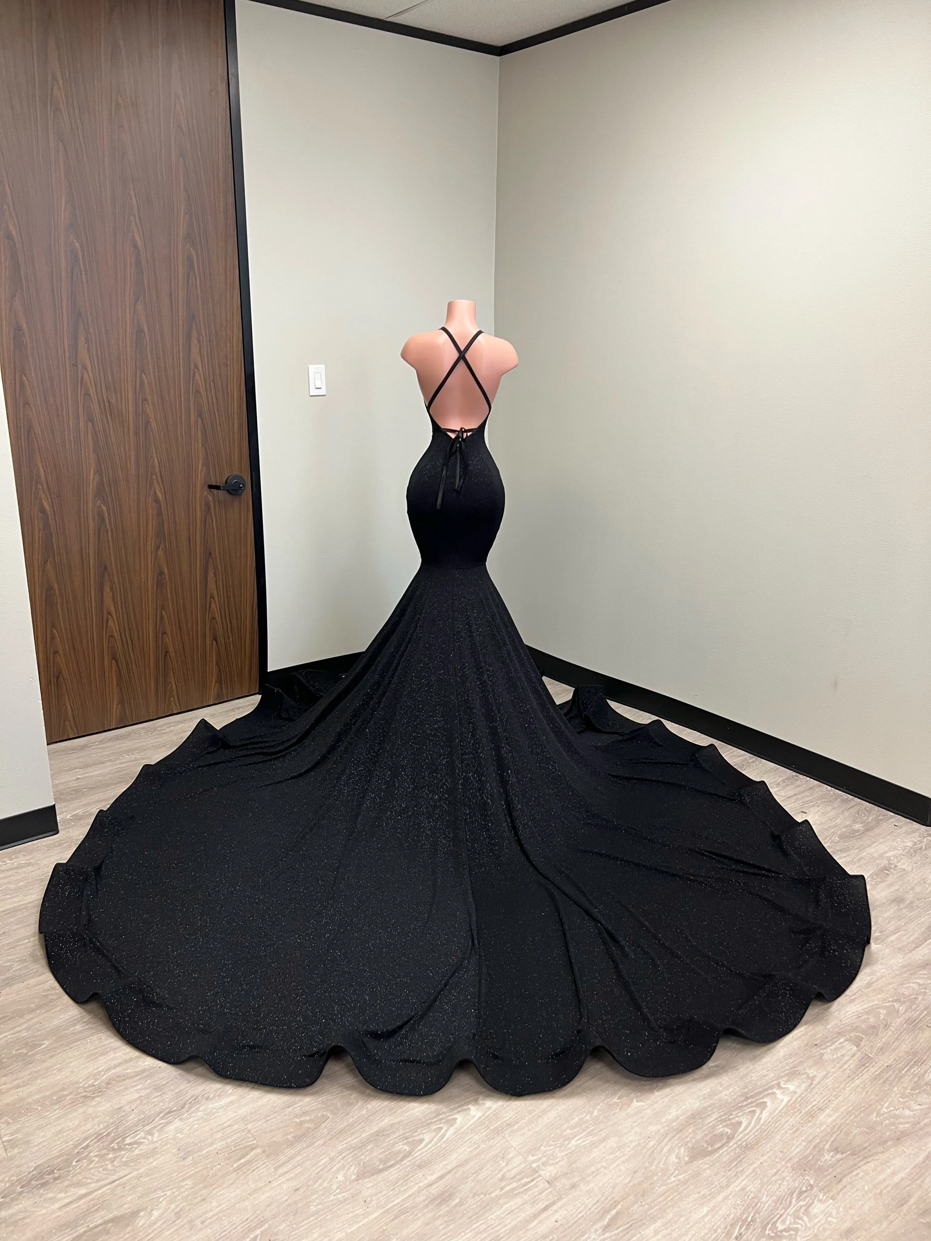 "SPARKLE" Halter Neck Gown