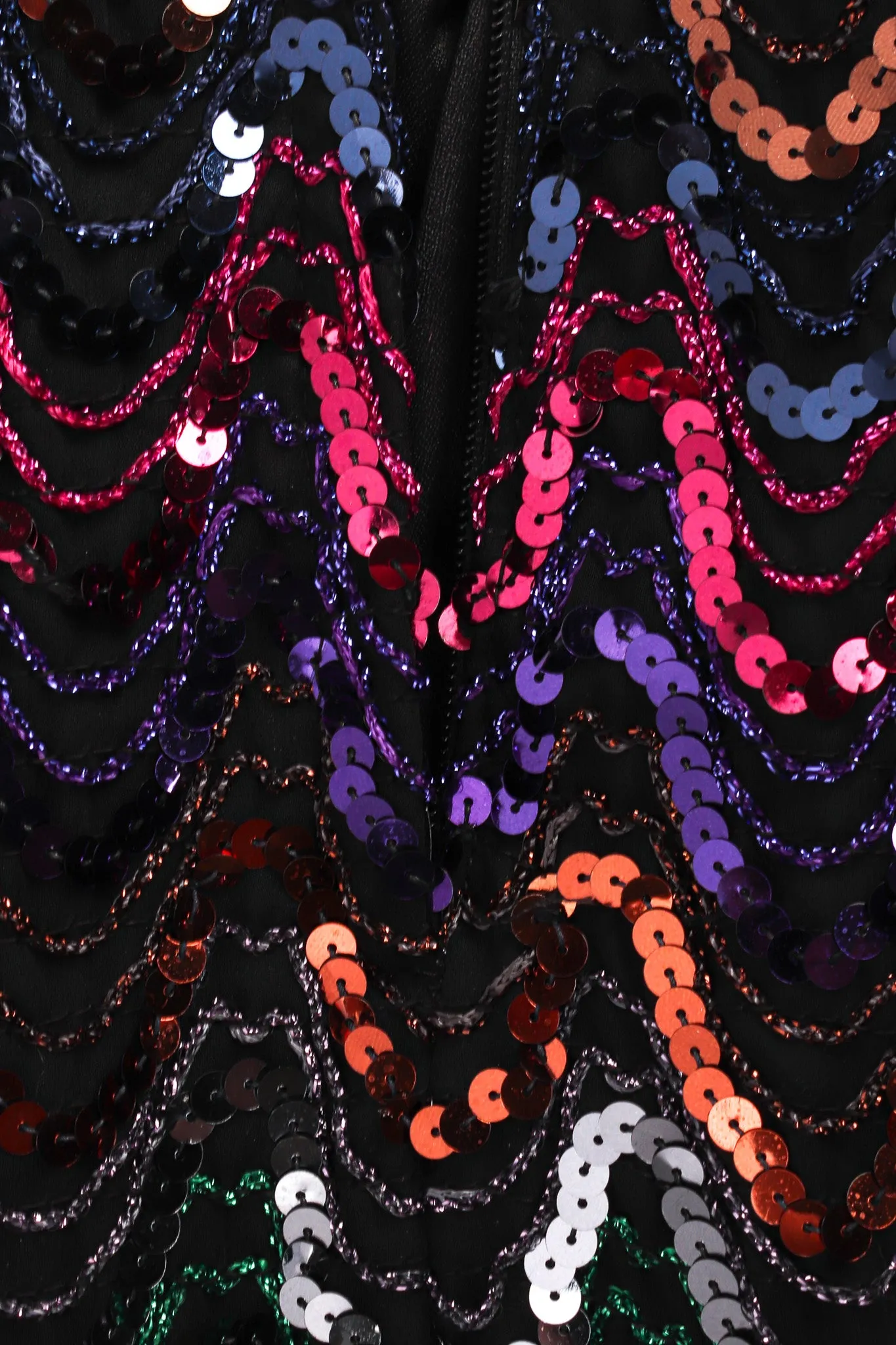 Rainbow Sequin Column Dress