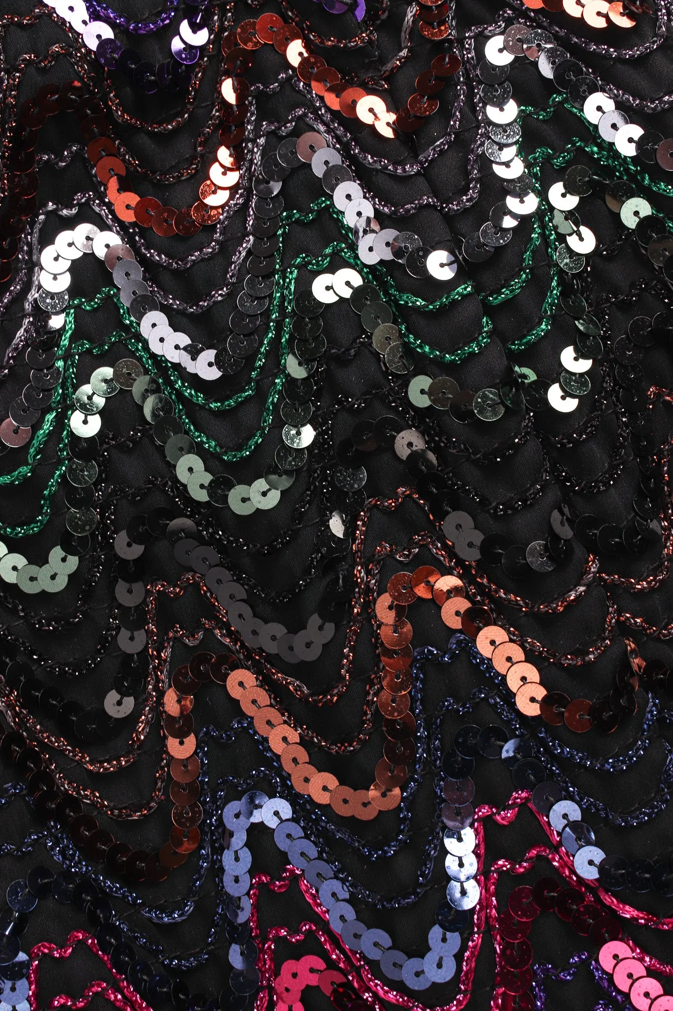 Rainbow Sequin Column Dress