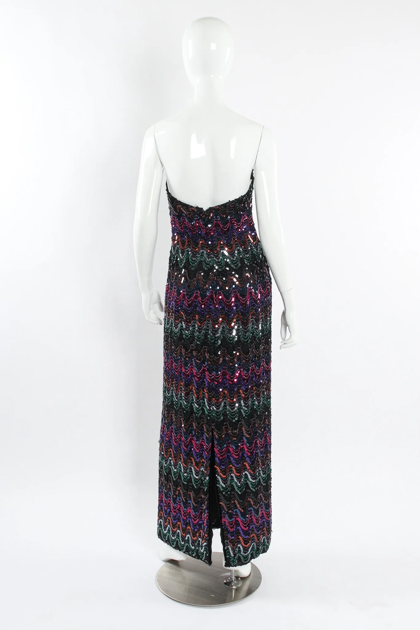 Rainbow Sequin Column Dress