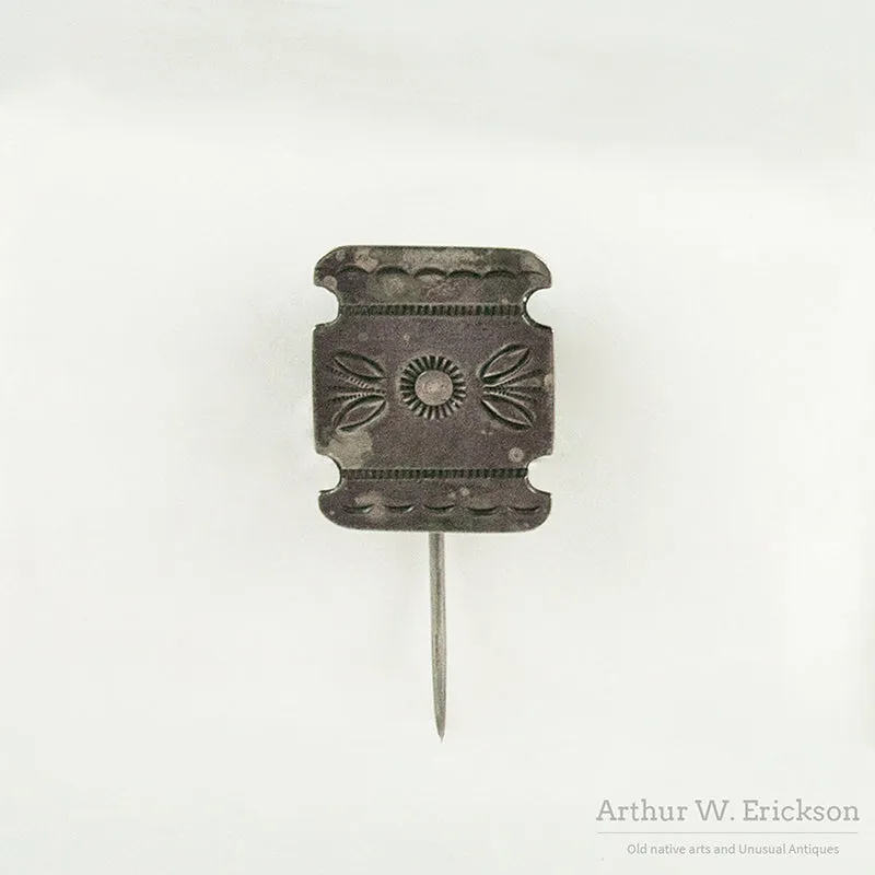 Rare Navajo Silver Manta Pin