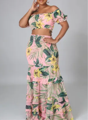 “Raven” Maxi Skirt Set