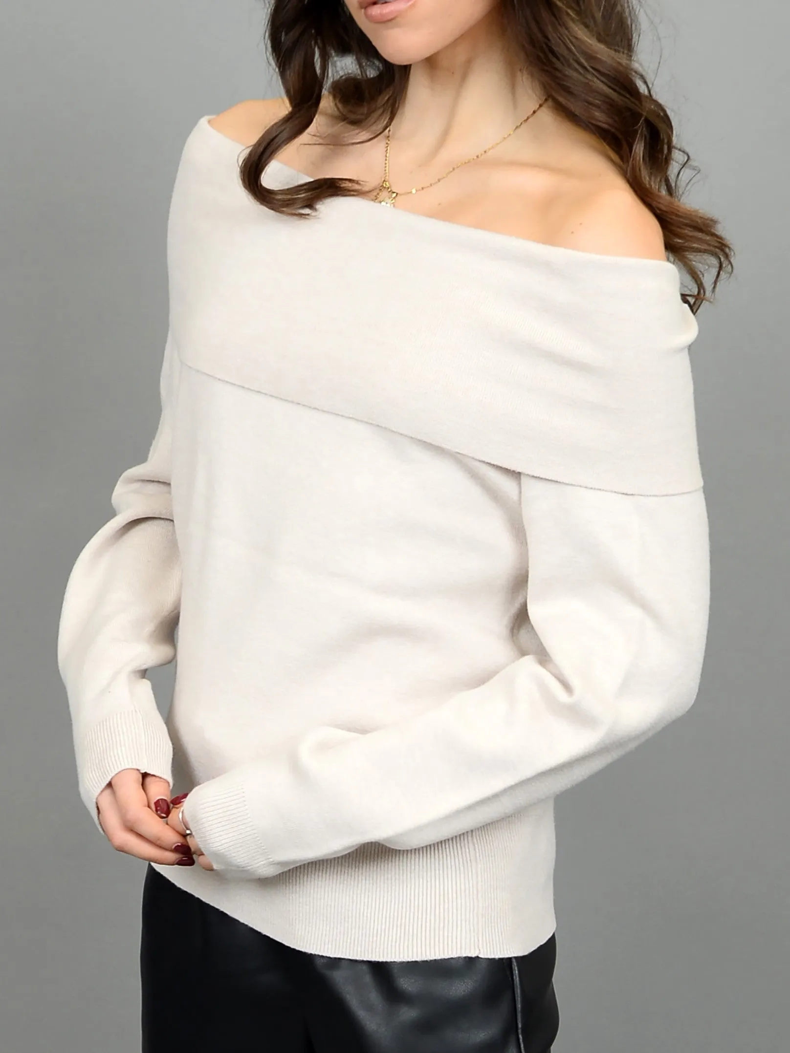 RD STYLE Angelique Off Shoulder Long Sleeve Top