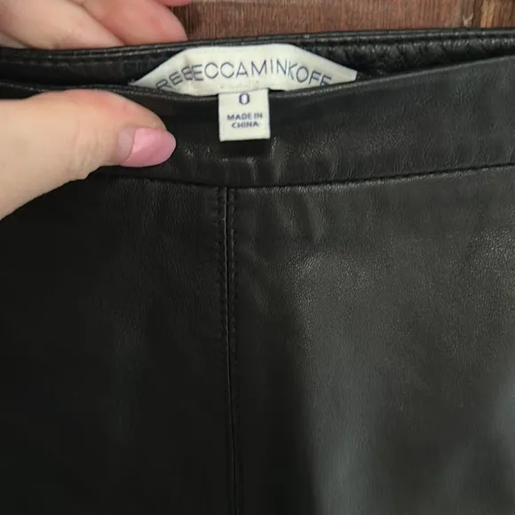Rebecca Minkoff Mini Leather Skirt