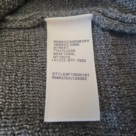 Rebecca Minkoff Shimmer Longsleeve Sweater Dress