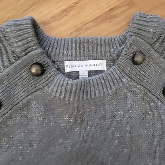 Rebecca Minkoff Shimmer Longsleeve Sweater Dress