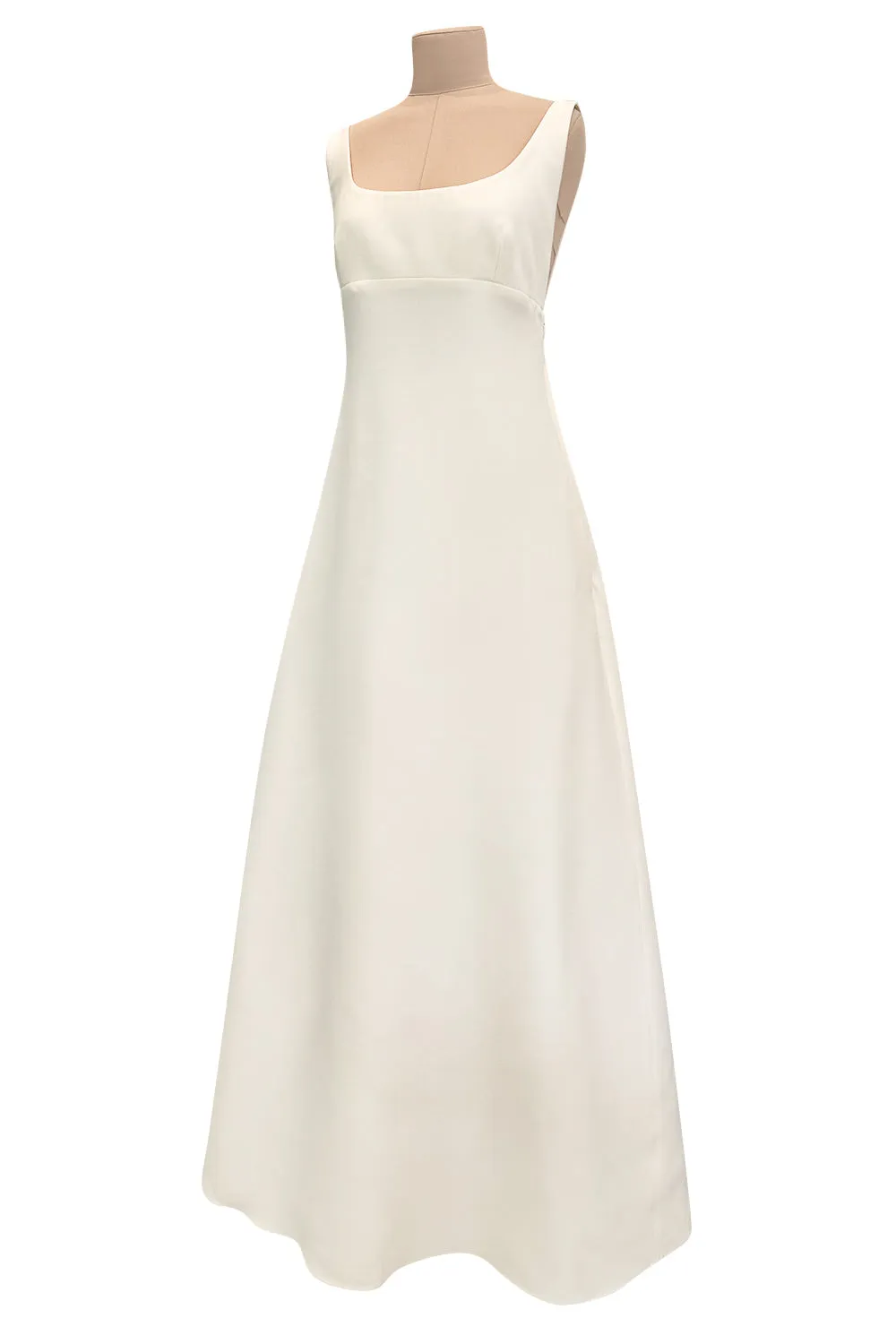 Recent Ivory Valentino by Pier Paolo Piccioli w Draped Cape Back Panel & Bare Upper Back