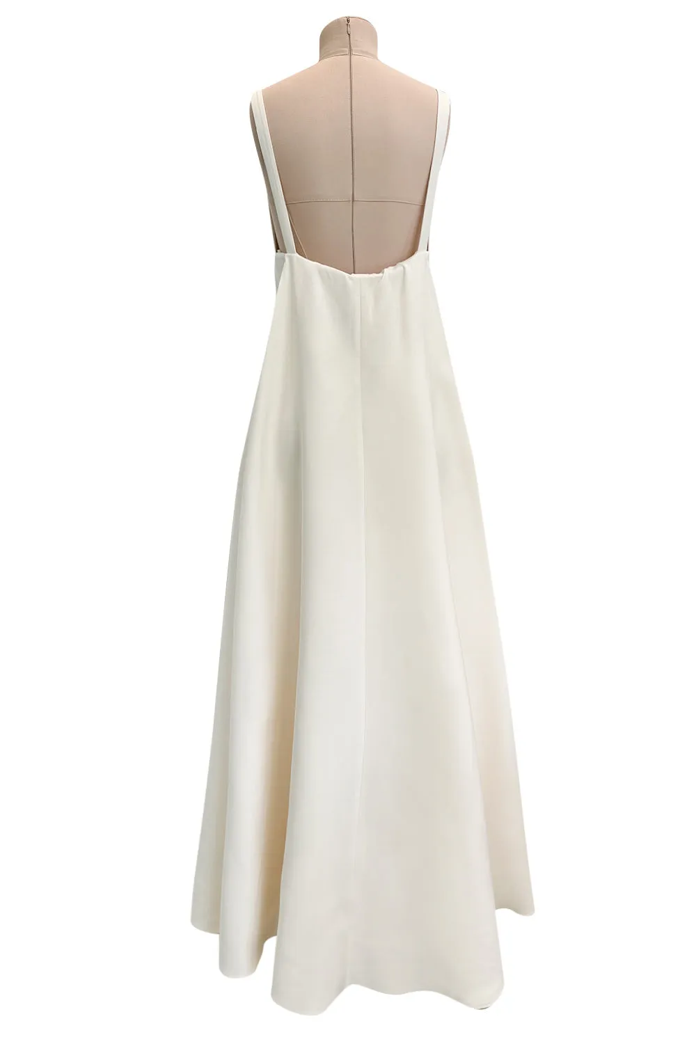 Recent Ivory Valentino by Pier Paolo Piccioli w Draped Cape Back Panel & Bare Upper Back