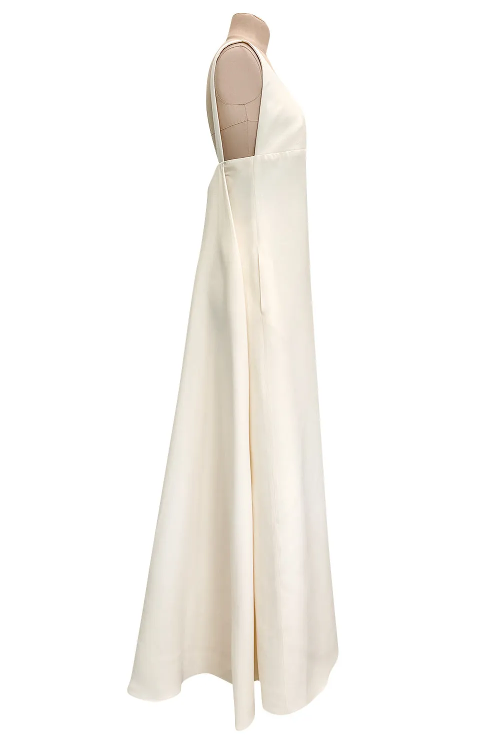 Recent Ivory Valentino by Pier Paolo Piccioli w Draped Cape Back Panel & Bare Upper Back