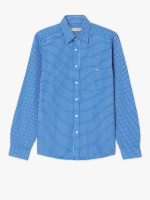 R.M. Williams Mens Collins Shirt - White/Blue