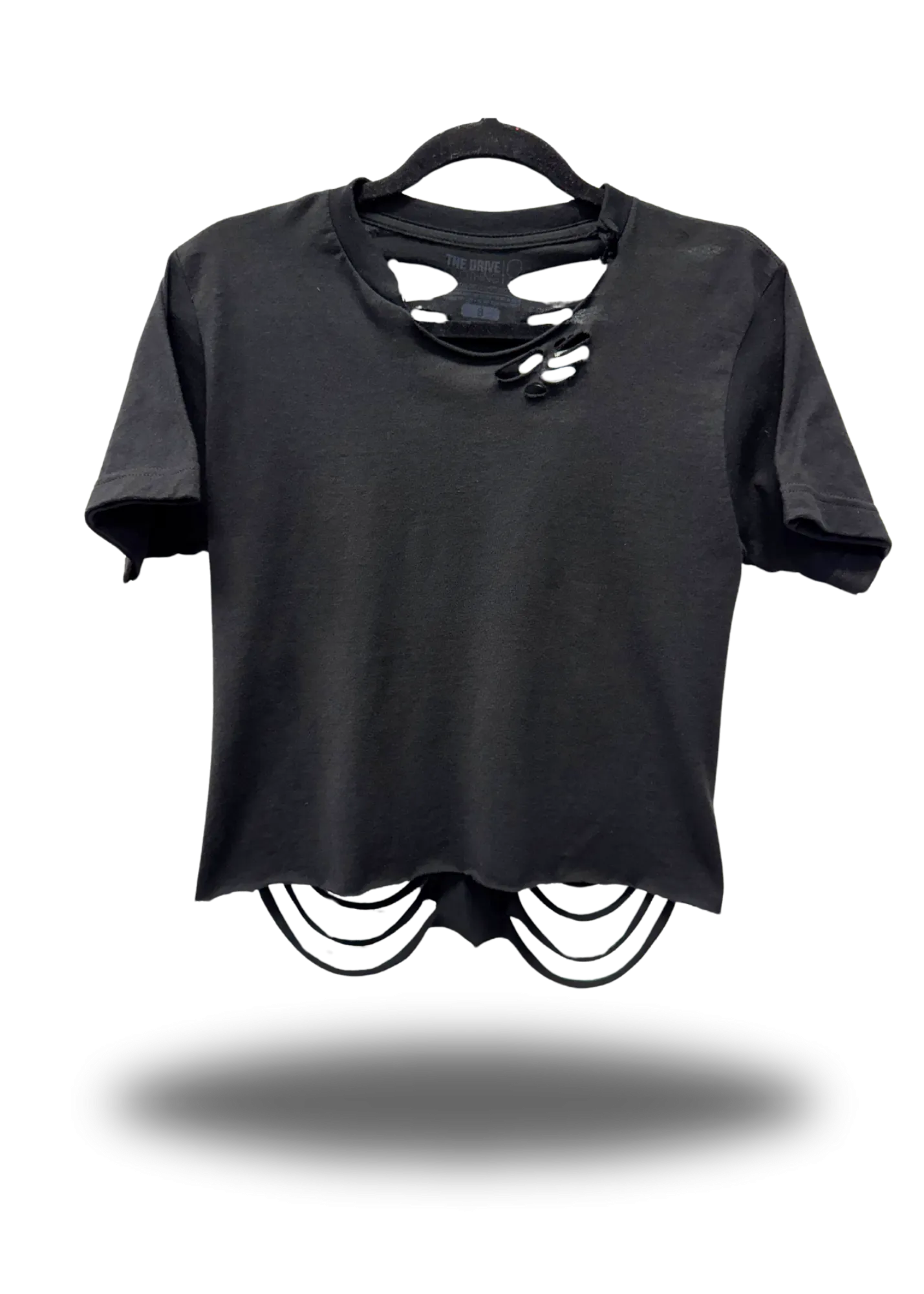 ROAD RASH BLACK CROP TOP 2.0