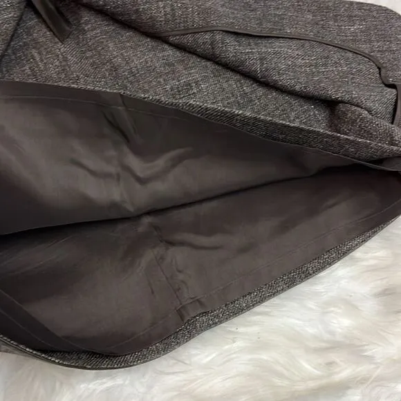 Robert Rodriguez Wool &amp; Leather Skirt Size 6 C17