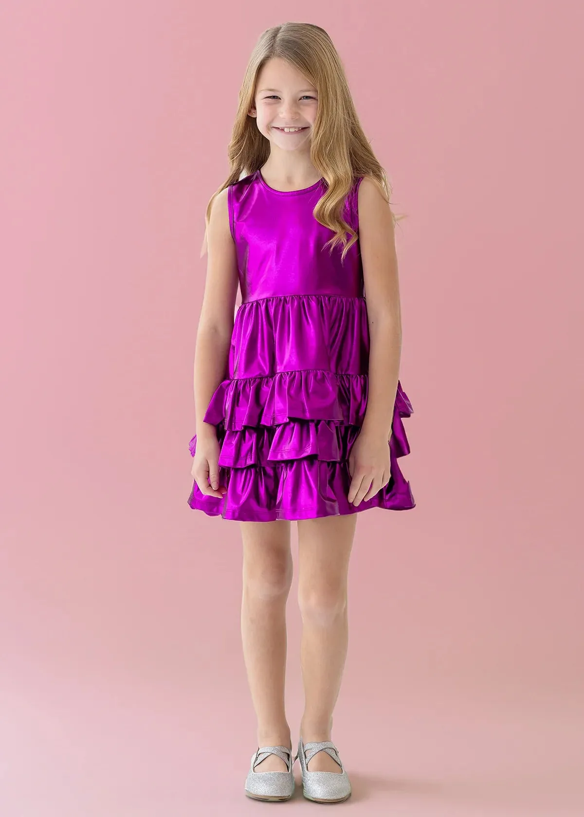 Rockin' Around Ruffled Tiered Dress Sizes 3T - 12