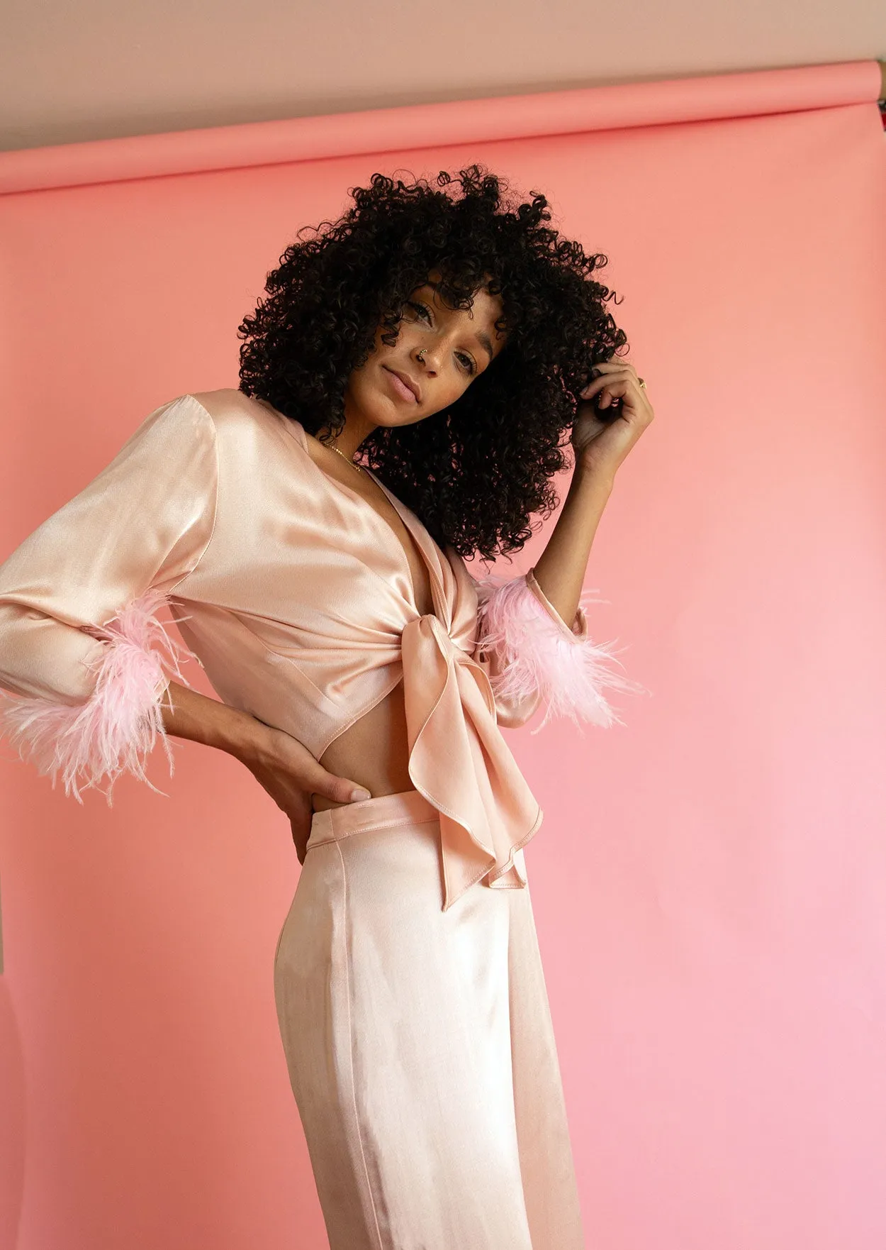 Rose Foxy Top
