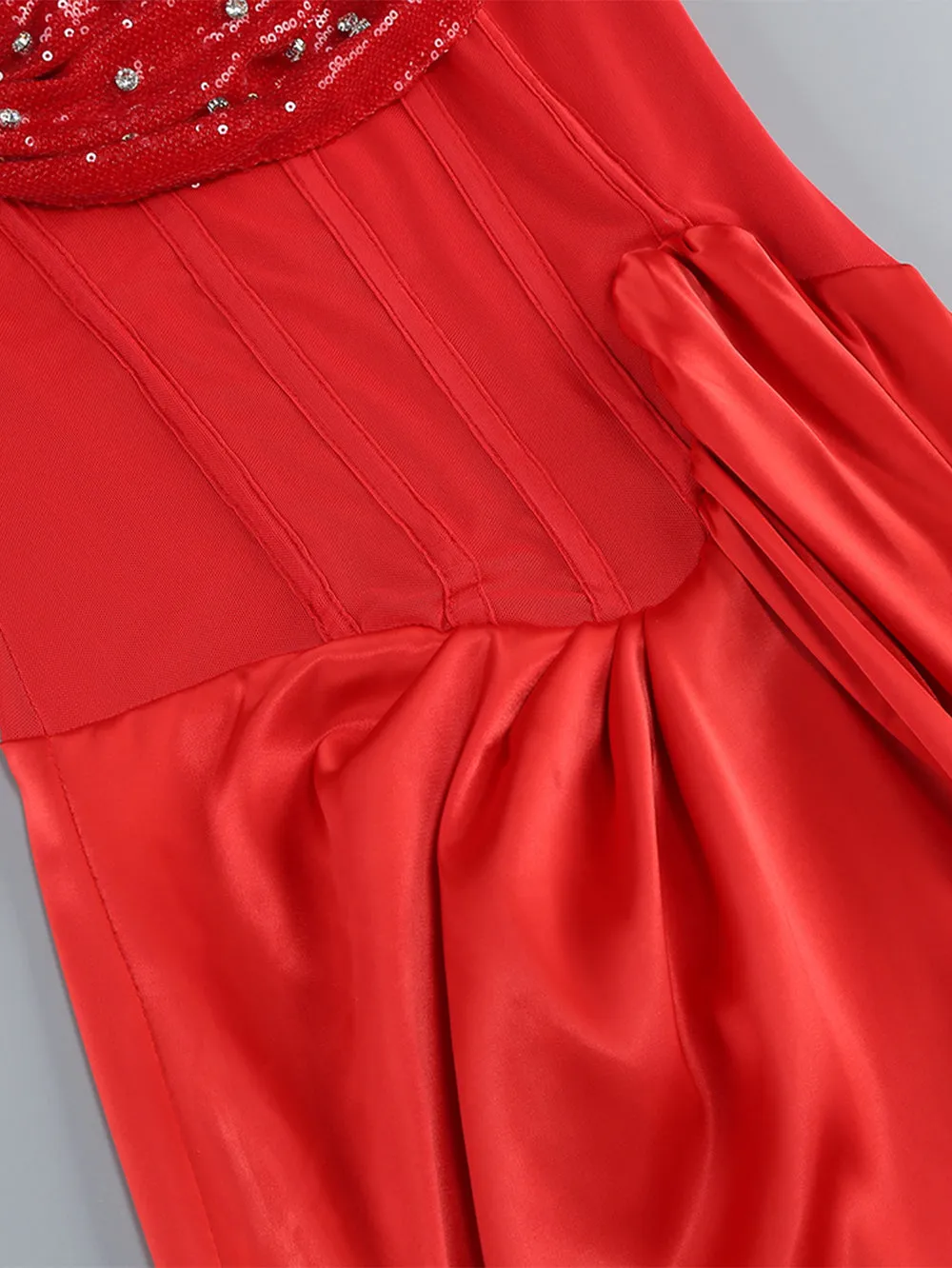 Round Neck Sleeveless Frill Maxi Dress KLYF1280