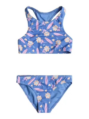 Roxy Pre-Girls Lorem Crop Top Swim Set