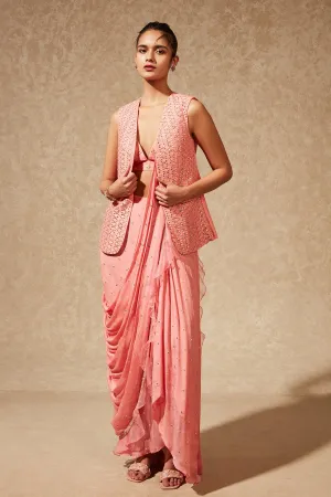 SACHI DRAPE SAREE WITH JACKET
