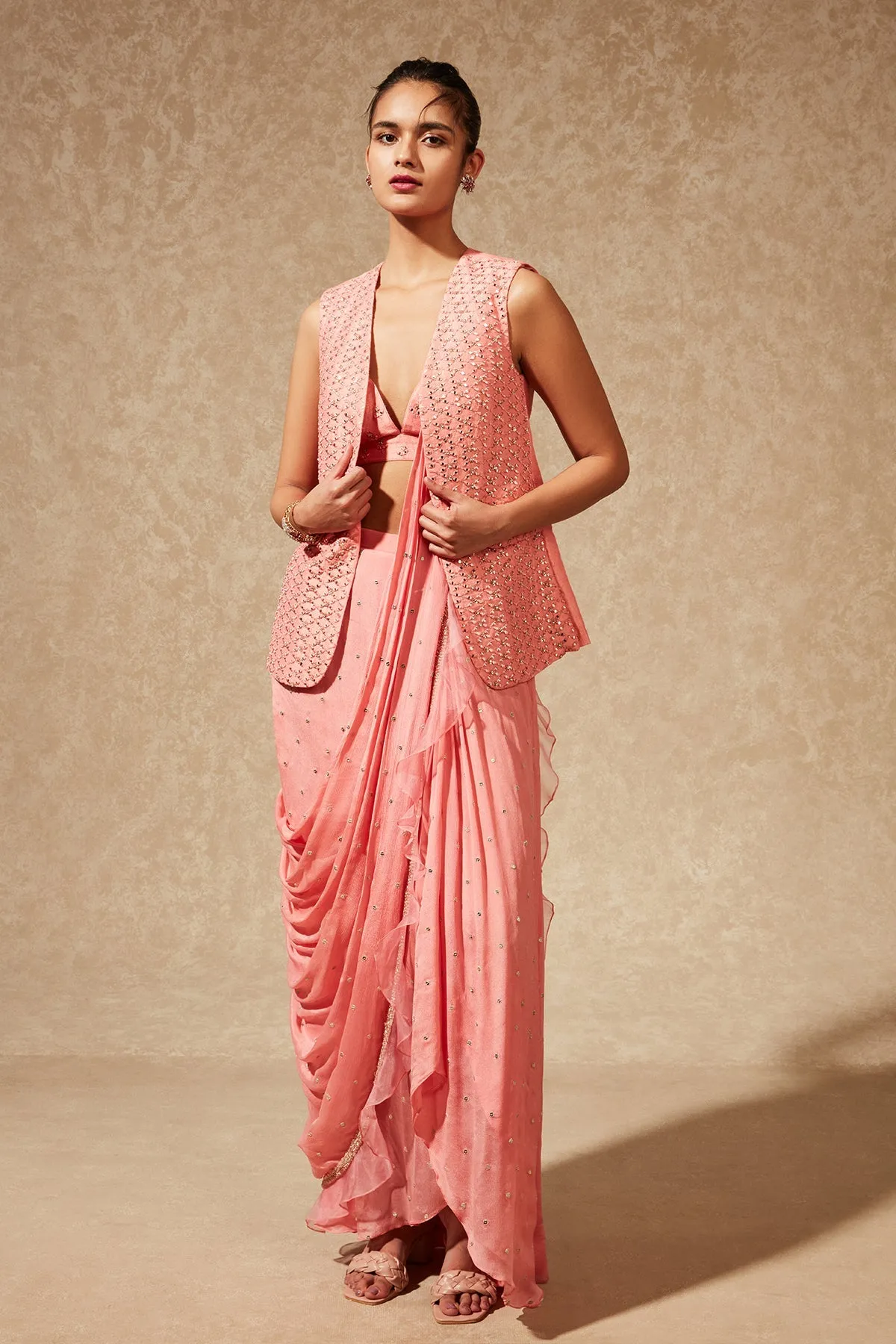 SACHI DRAPE SAREE WITH JACKET