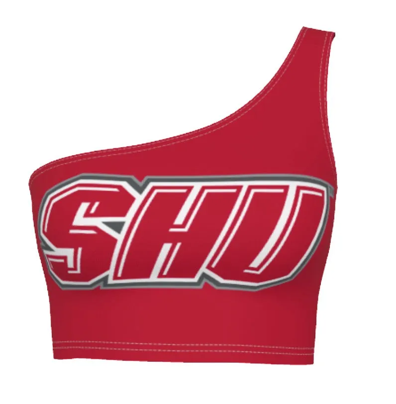 Sacred Heart Red One Shoulder Top