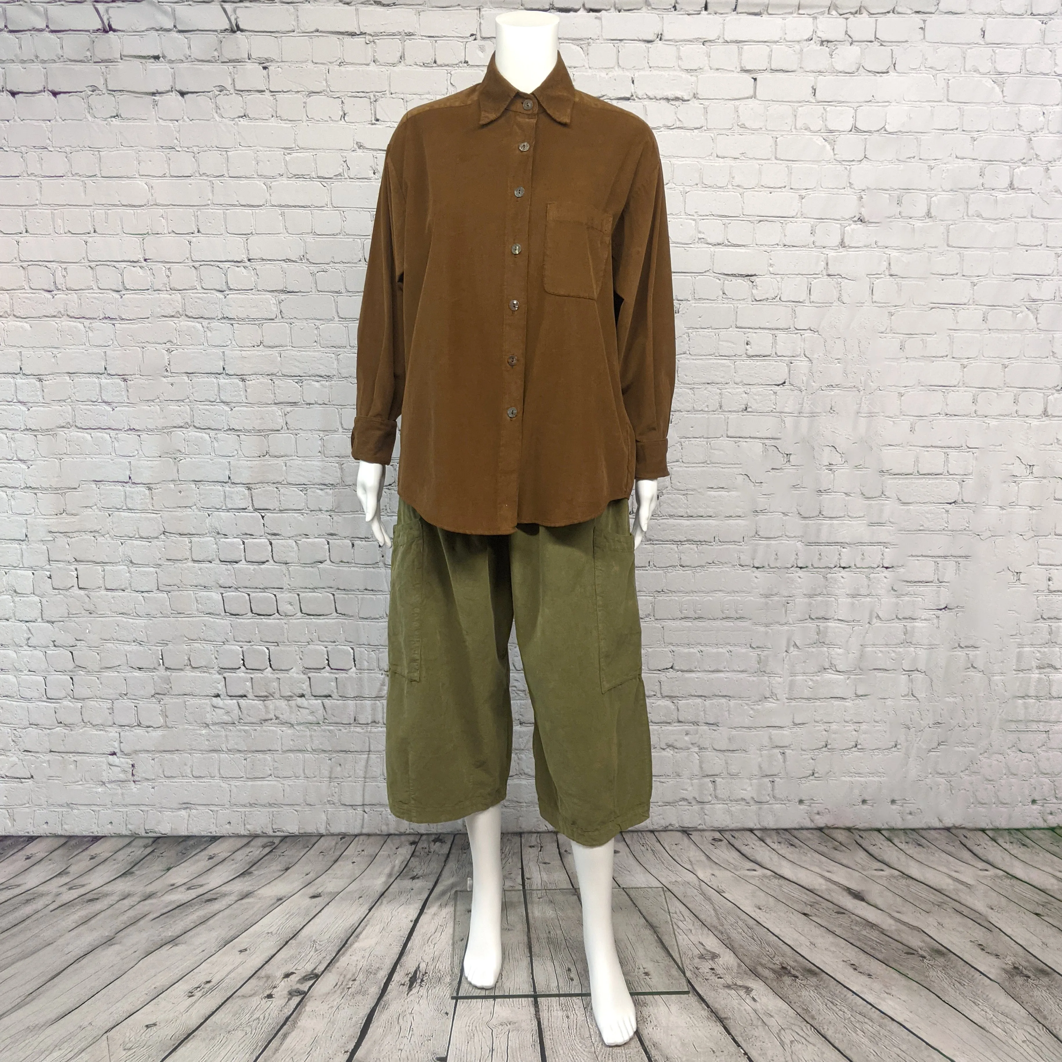 SALE! Boyfriend Shirt in Tundra by Bryn Walker