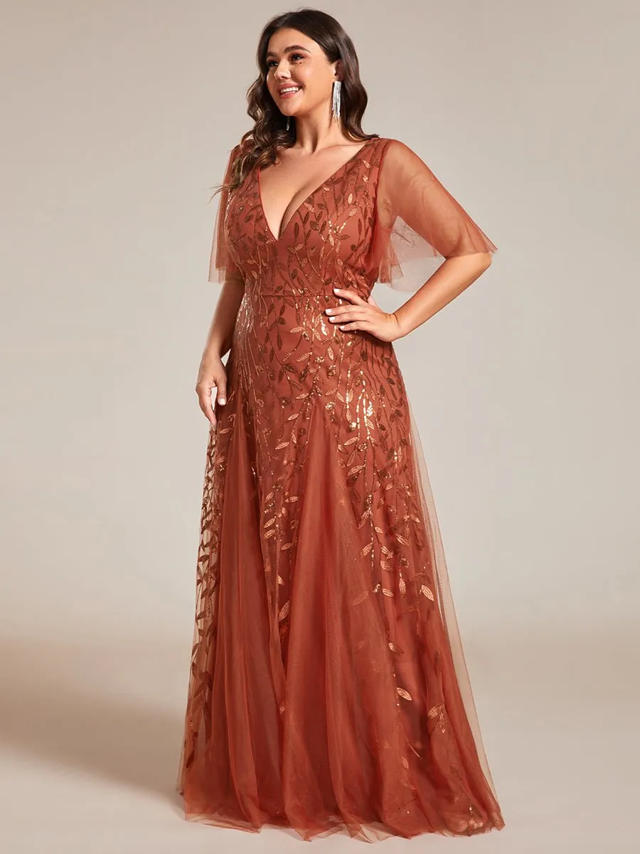 Sally burnt orange ball or evening dress s12 Express NZ wide