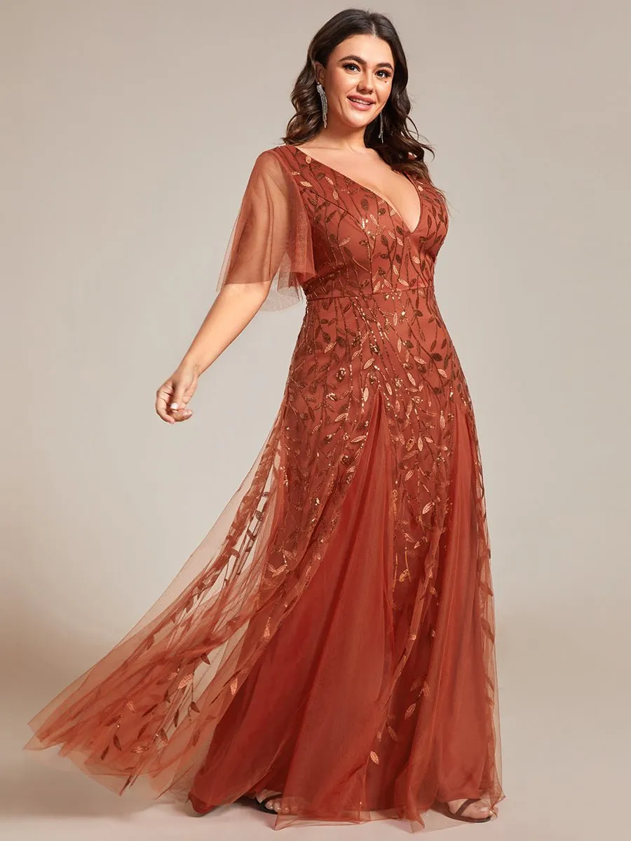 Sally burnt orange ball or evening dress s12 Express NZ wide