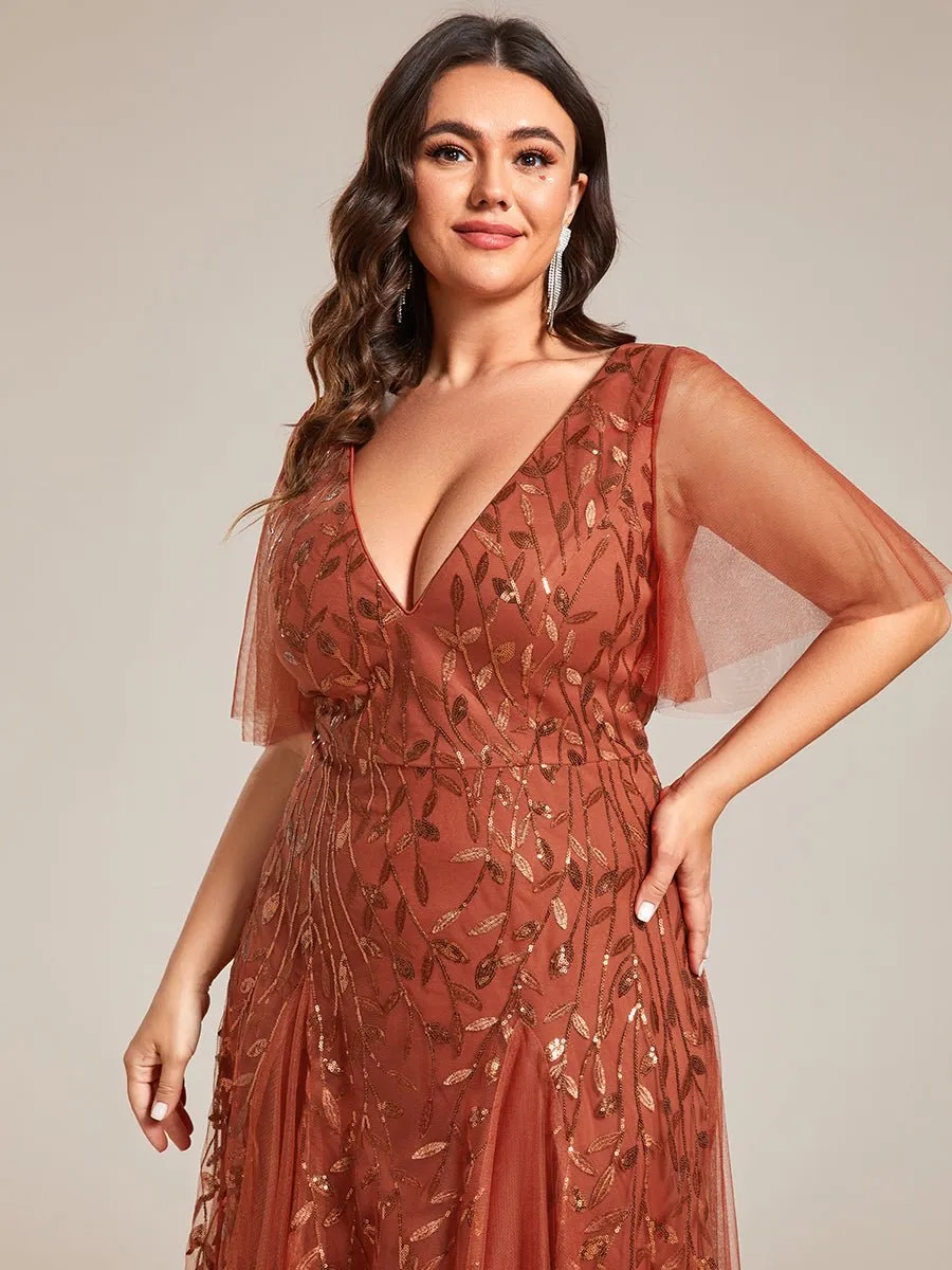Sally burnt orange ball or evening dress s12 Express NZ wide