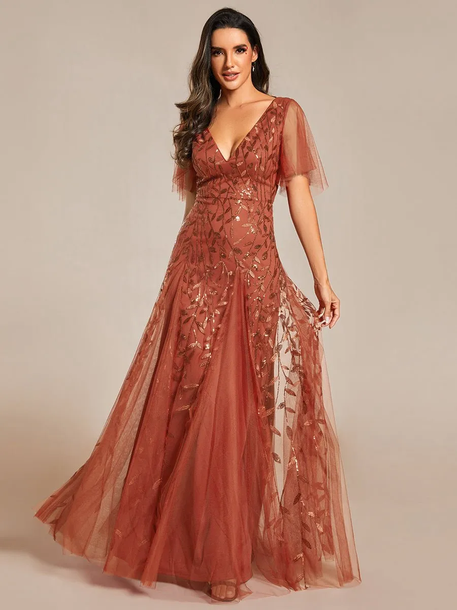Sally burnt orange ball or evening dress s12 Express NZ wide