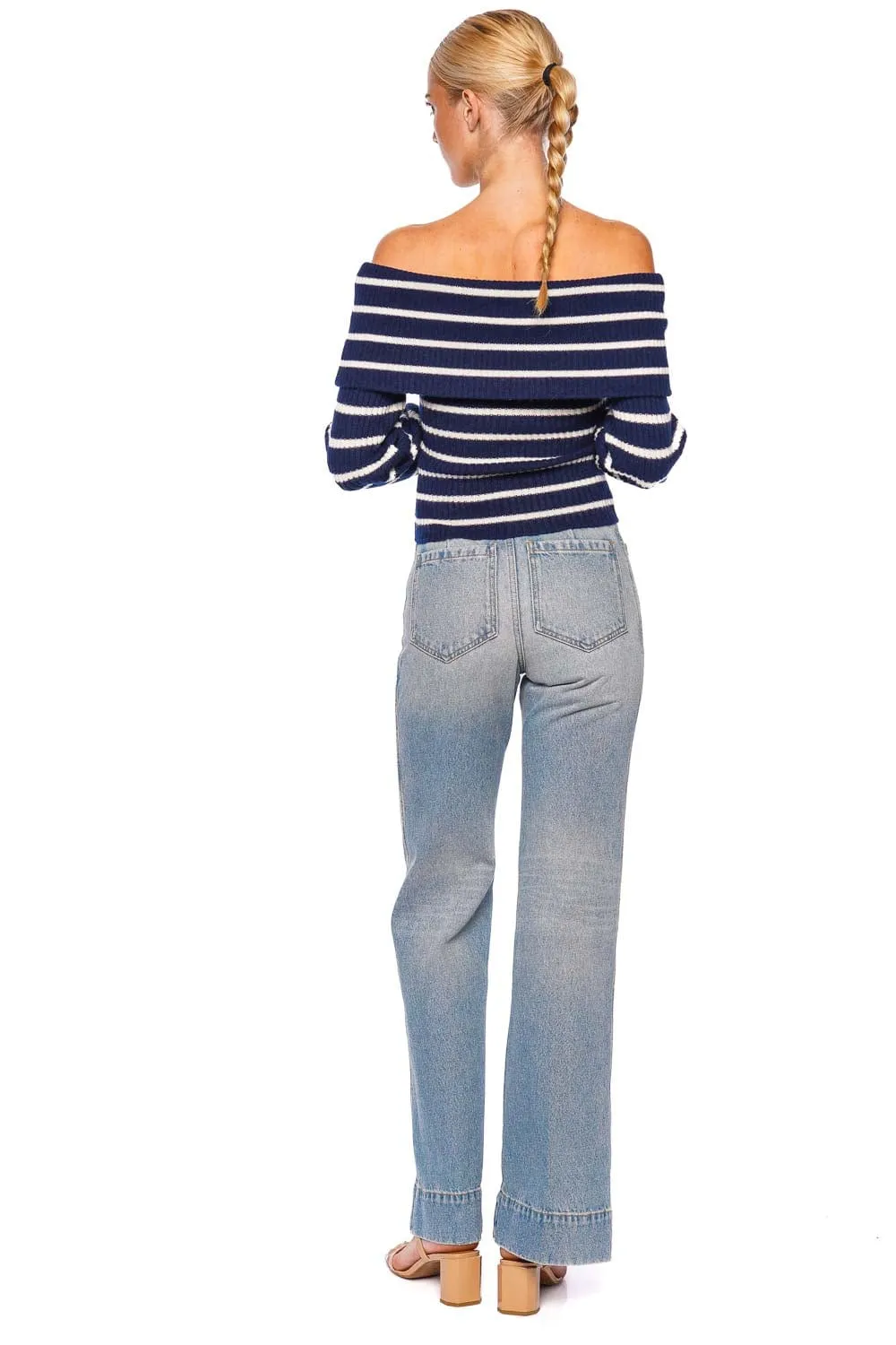 Salma Off Shoulder Cashmere Top