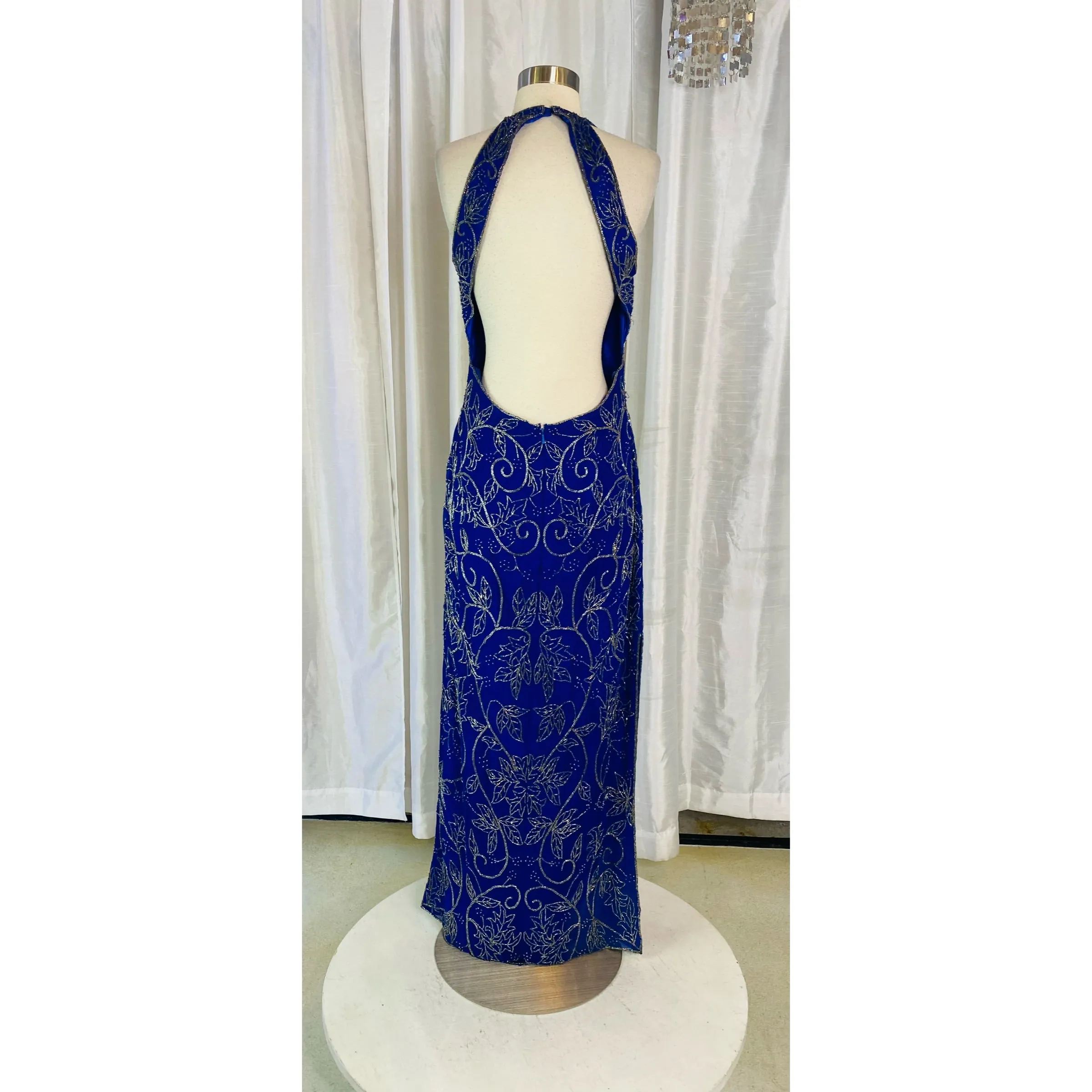SCALA Long Royal Blue Gown Size XL