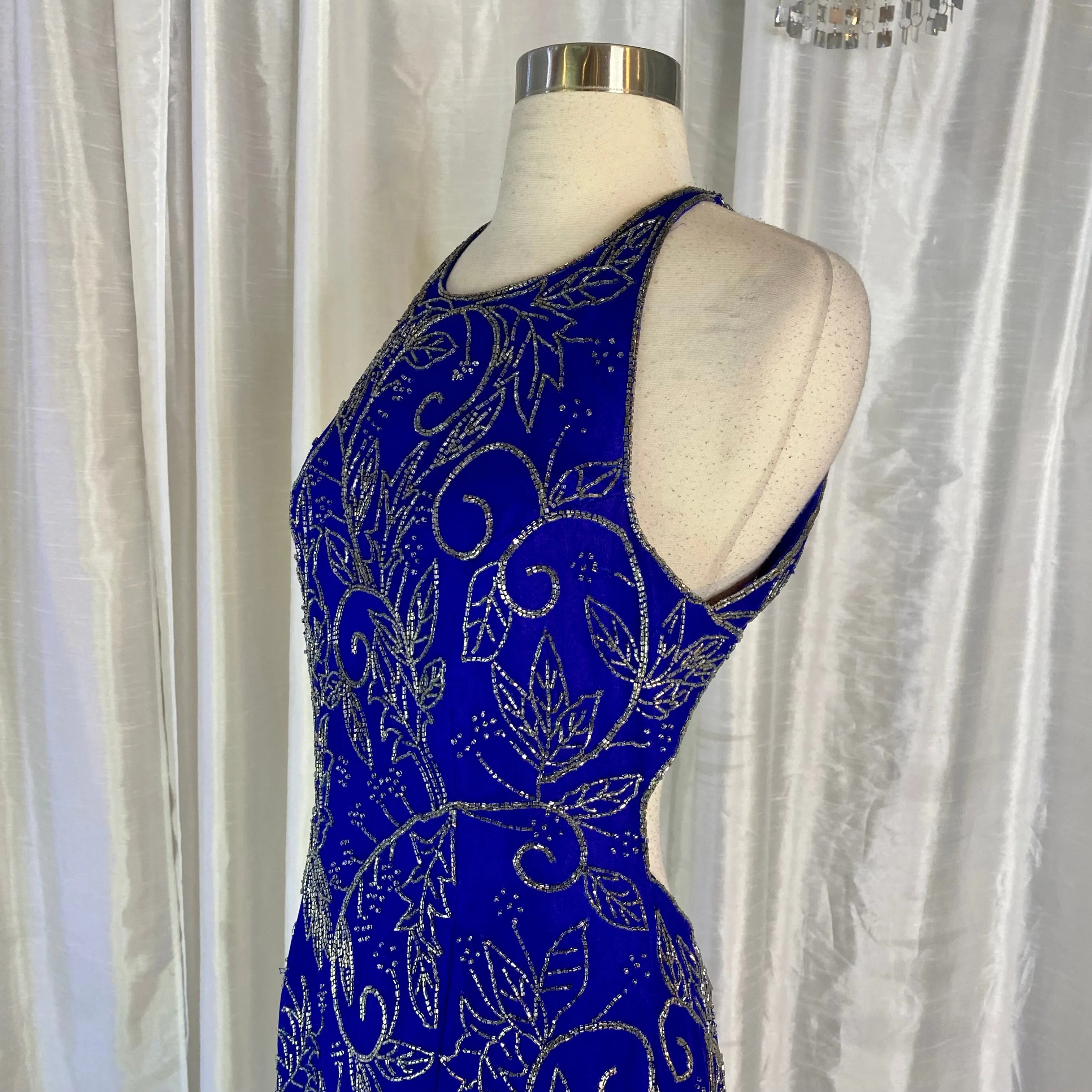 SCALA Long Royal Blue Gown Size XL